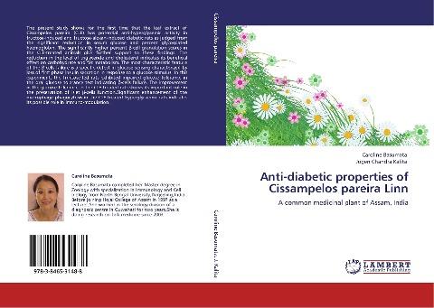 Anti-diabetic properties of Cissampelos pareira Linn