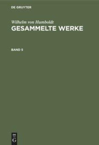 Gesammelte Werke. Band 5