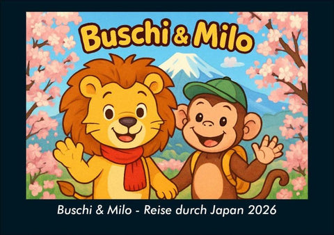 Buschi & Milo - Reise durch Japan 2026 Fotokalender DIN A5