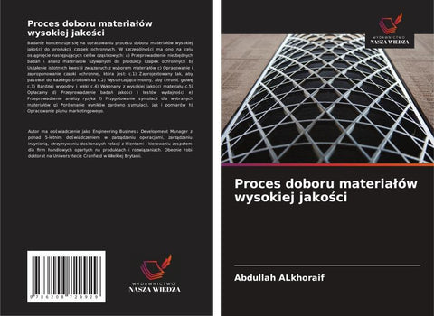 Proces doboru materia¿ów wysokiej jako¿ci