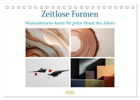 Zeitlose Formen (Tischkalender 2026 DIN A5 quer), CALVENDO Monatskalender