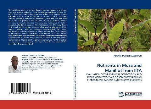 Nutrients in Musa and Manihot from IITA