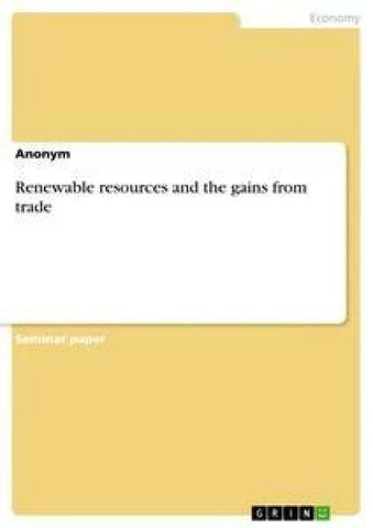 Renewable resources and the gains from trade
