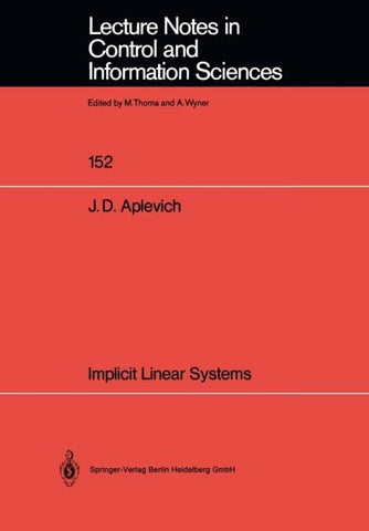 Implicit Linear Systems
