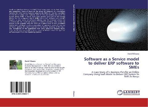 Software as a Service model to deliver ERP software to SMEs