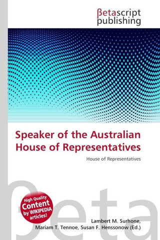 Speaker of the Australian House of Representatives