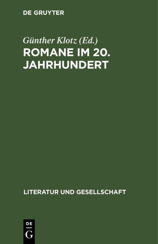 Romane im 20. Jahrhundert