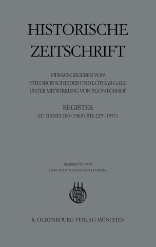 Historische Zeitschrift / Register / Register zu Band 200 (1965) bis 225 (1977)