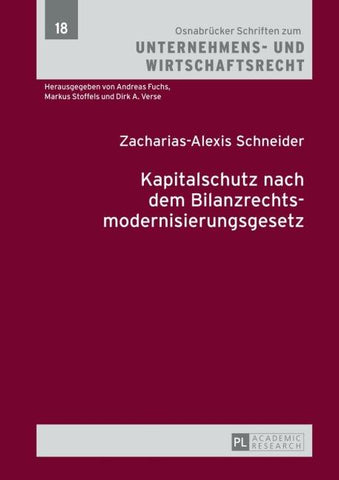 Kapitalschutz nach dem Bilanzrechtsmodernisierungsgesetz