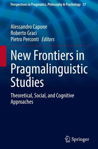 New Frontiers in Pragmalinguistic Studies