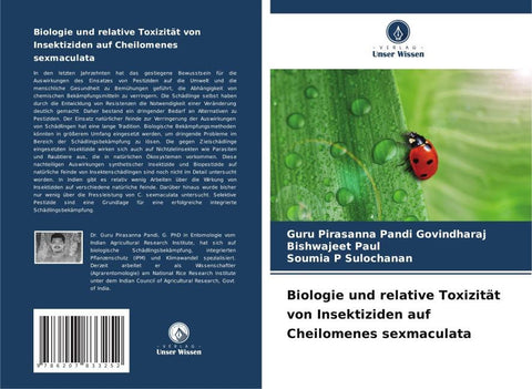 Biologie und relative Toxizität von Insektiziden auf Cheilomenes sexmaculata