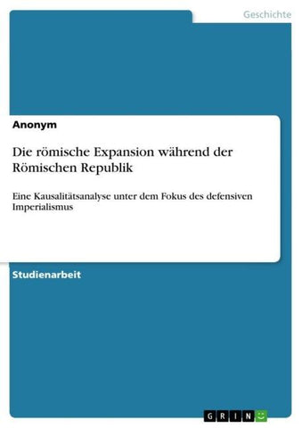 Die römische Expansion während der Römischen Republik