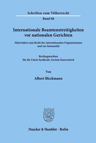 Internationale Beamtenstreitigkeiten vor nationalen Gerichten.