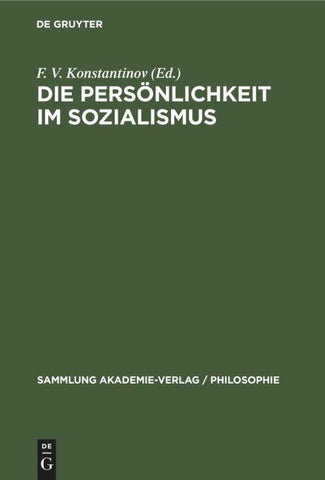 Die Persönlichkeit im Sozialismus