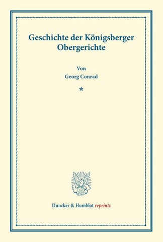 Geschichte der Königsberger Obergerichte