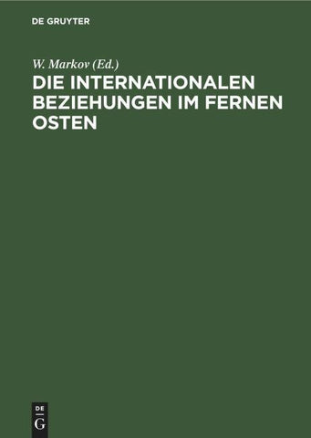Die Internationalen Beziehungen im Fernen Osten