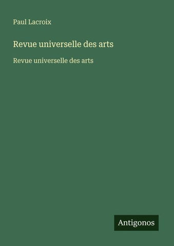 Revue universelle des arts