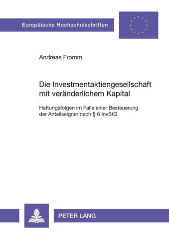 Die Investmentaktiengesellschaft mit veraenderlichem Kapital