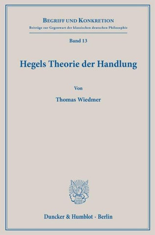 Hegels Theorie der Handlung