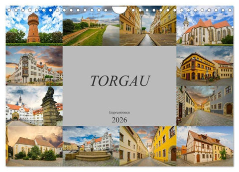 Torgau Impressionen (Wandkalender 2026 DIN A4 quer), CALVENDO Monatskalender