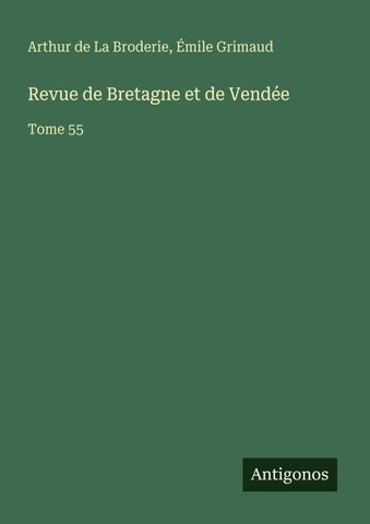 Revue de Bretagne et de Vendée