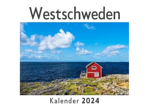 Westschweden (Wandkalender 2024, Kalender DIN A4 quer, Monatskalender im Querformat mit Kalendarium, Das perfekte Geschenk)