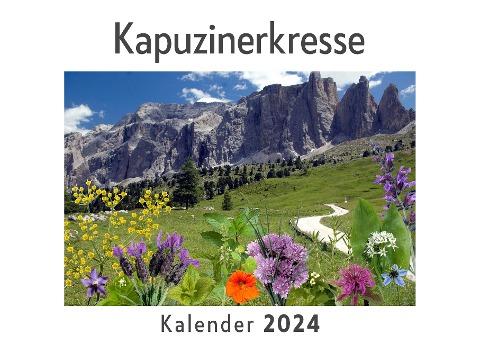 Kapuzinerkresse (Wandkalender 2024, Kalender DIN A4 quer, Monatskalender im Querformat mit Kalendarium, Das perfekte Geschenk)