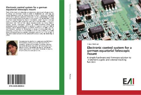 Electronic control system for a german equatorial telescopic mount