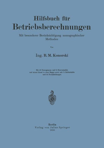 Hilfsbuch für Betriebsberechnungen