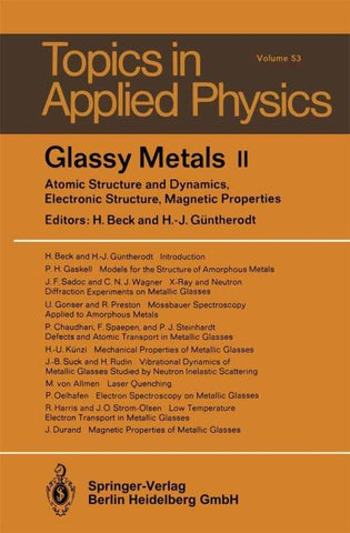 Glassy Metals II