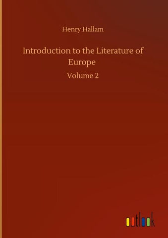 Introduction to the Literature of Europe