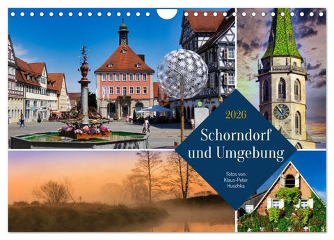 Schorndorf und Umgebung (Wandkalender 2026 DIN A4 quer), CALVENDO Monatskalender