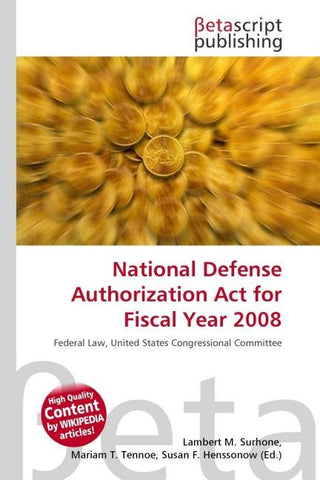National Defense Authorization Act for Fiscal Year 2008