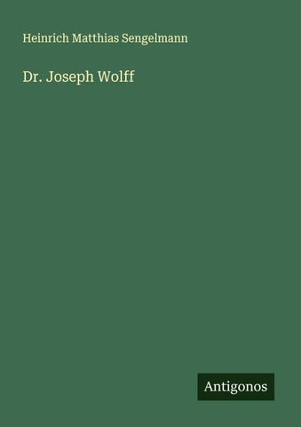 Dr. Joseph Wolff