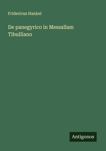 De panegyrico in Messallam Tibulliano