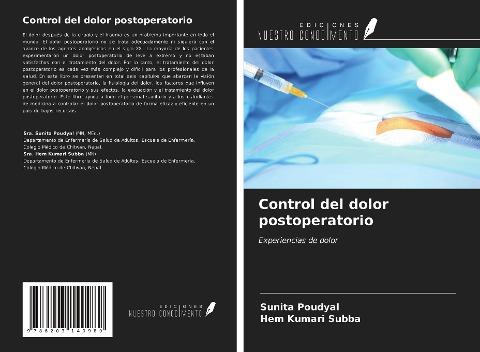Control del dolor postoperatorio
