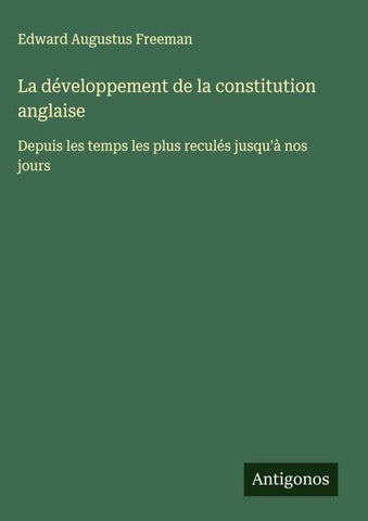 La développement de la constitution anglaise