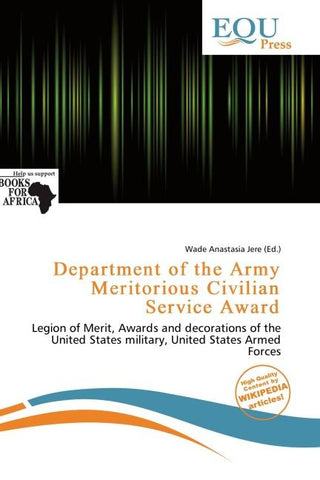 Department of the Army Meritorious Civilian Service Award