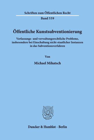 Öffentliche Kunstsubventionierung.