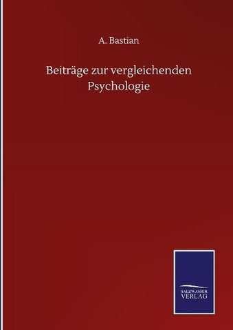 Beiträge zur vergleichenden Psychologie