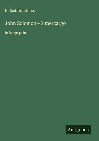 John Solomon-Supercargo