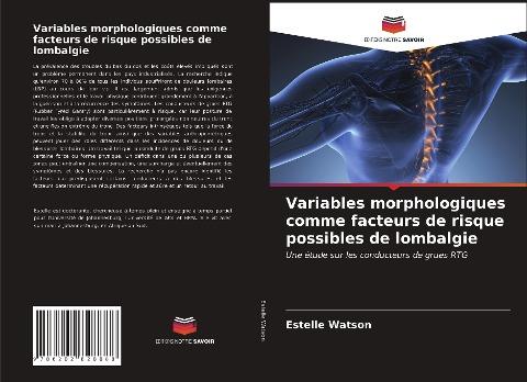 Variables morphologiques comme facteurs de risque possibles de lombalgie