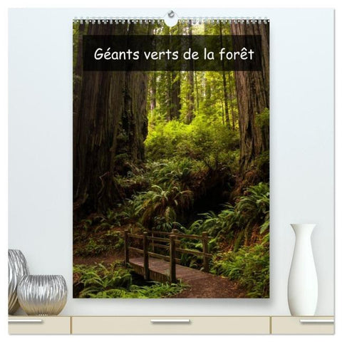Géants verts de la forêt (Calendrier mural 2026 DIN A2 horizontal) calendrier de bureau