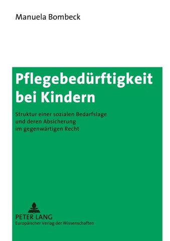 Pflegebedürftigkeit bei Kindern