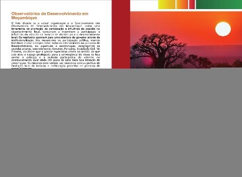 Observatórios de Desenvolvimento em Moçambique