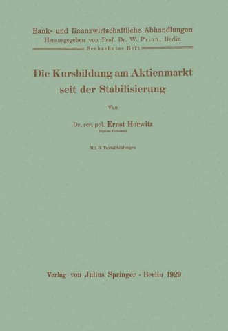 Die Kursbildung am Aktienmarkt seit der Stabilisierung