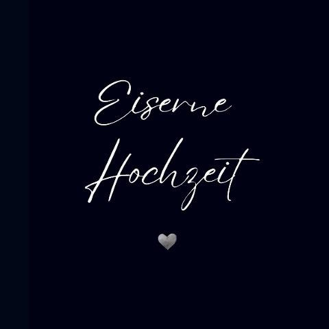 Gästebuch "Eiserne Hochzeit"- Premium Gästebuch Blanko