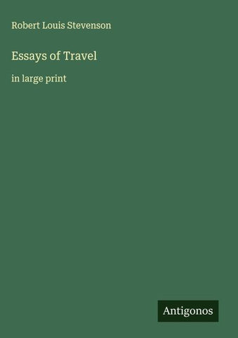 Essays of Travel