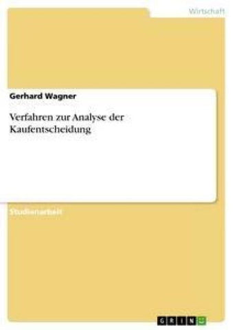 Verfahren zur Analyse der Kaufentscheidung