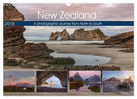 New Zealand, a photographic journey from North to South (Wall Calendar 2026 DIN A3 landscape), CALVENDO 12 Month Wall Calendar